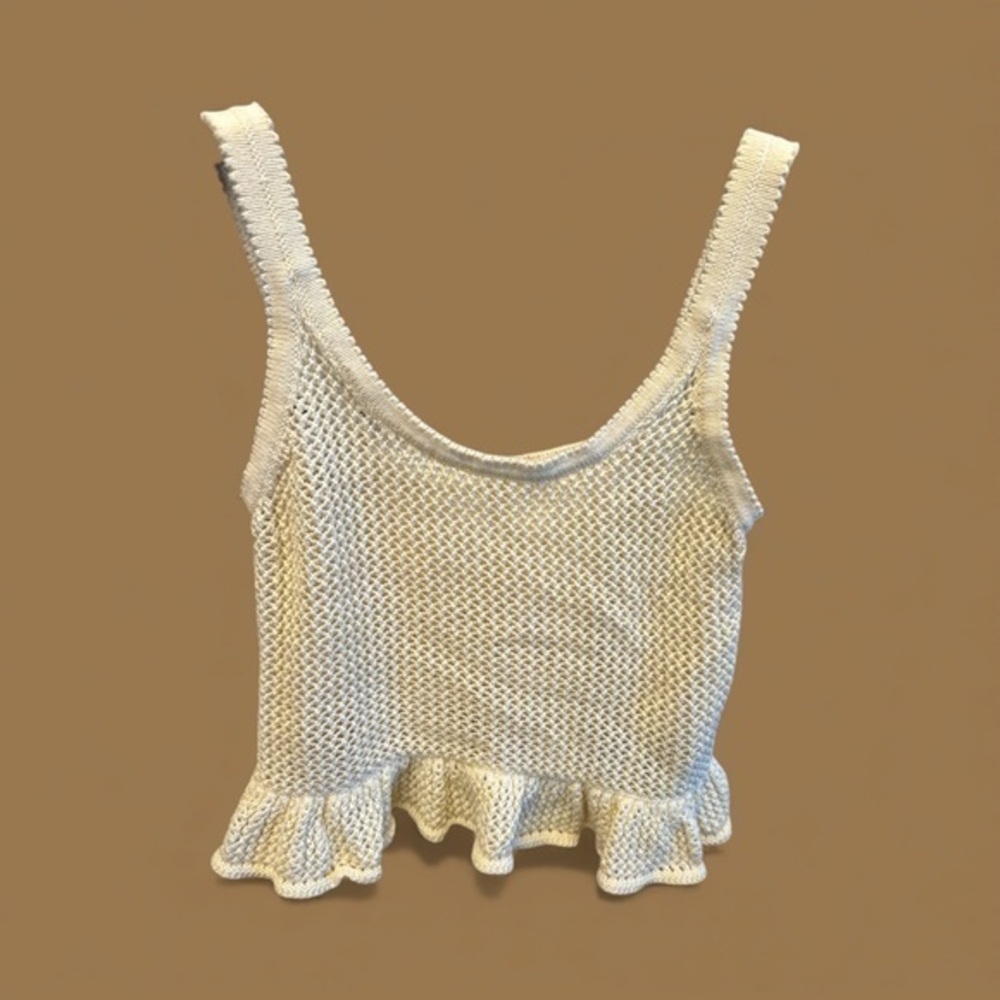 Old Navy Yellow Knit Tank Top Women’s Size Petite Small PS Resort-wear Blouse